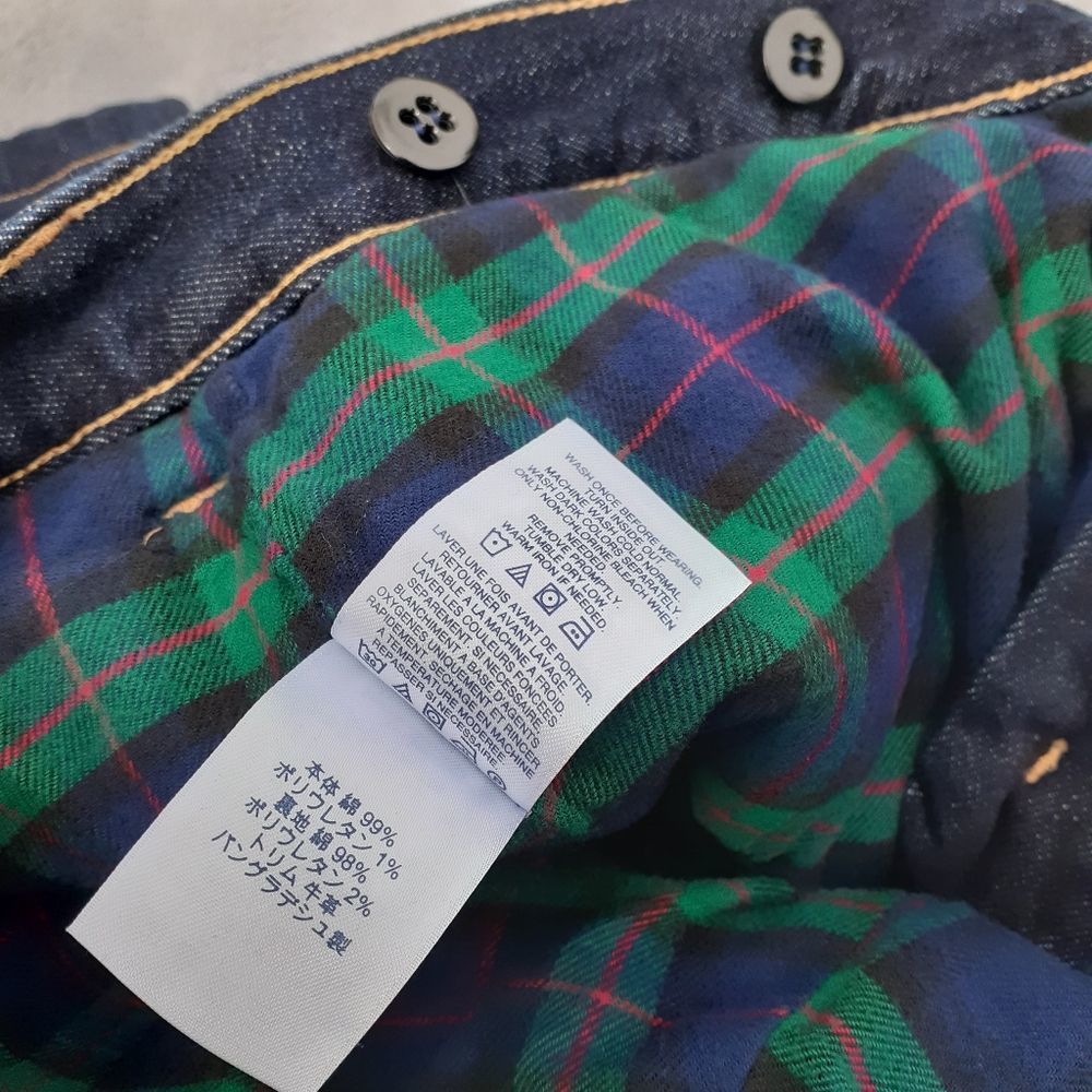 Lands' End Square Rigger Flannel Lined Men's Jeans Size 38, 26.25" Inseam NWOT - Picture 7 of 12